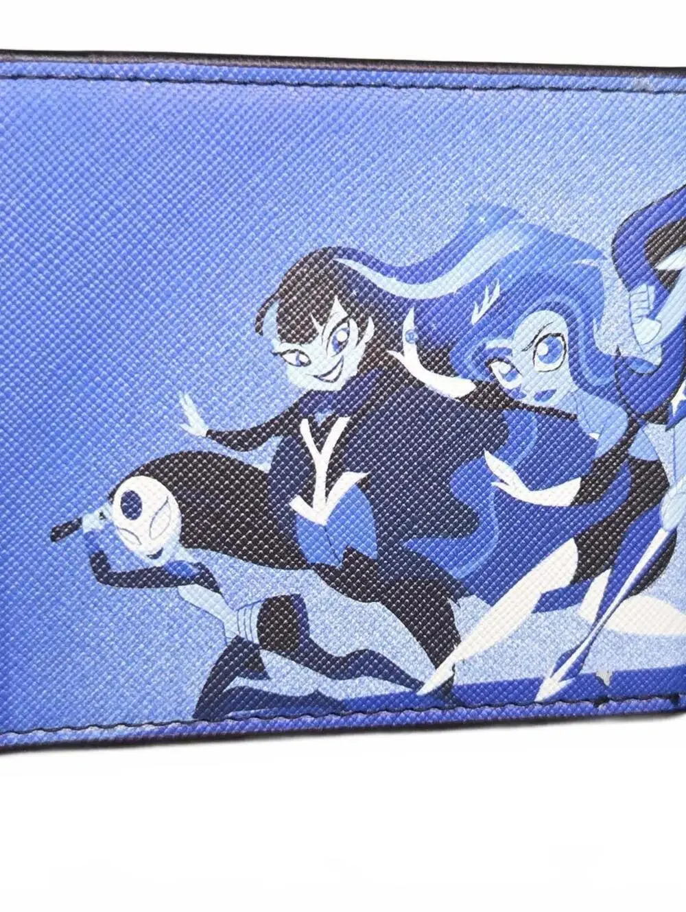 Buckle-Down Blue Cartoon Character Bi-Fold Wallet